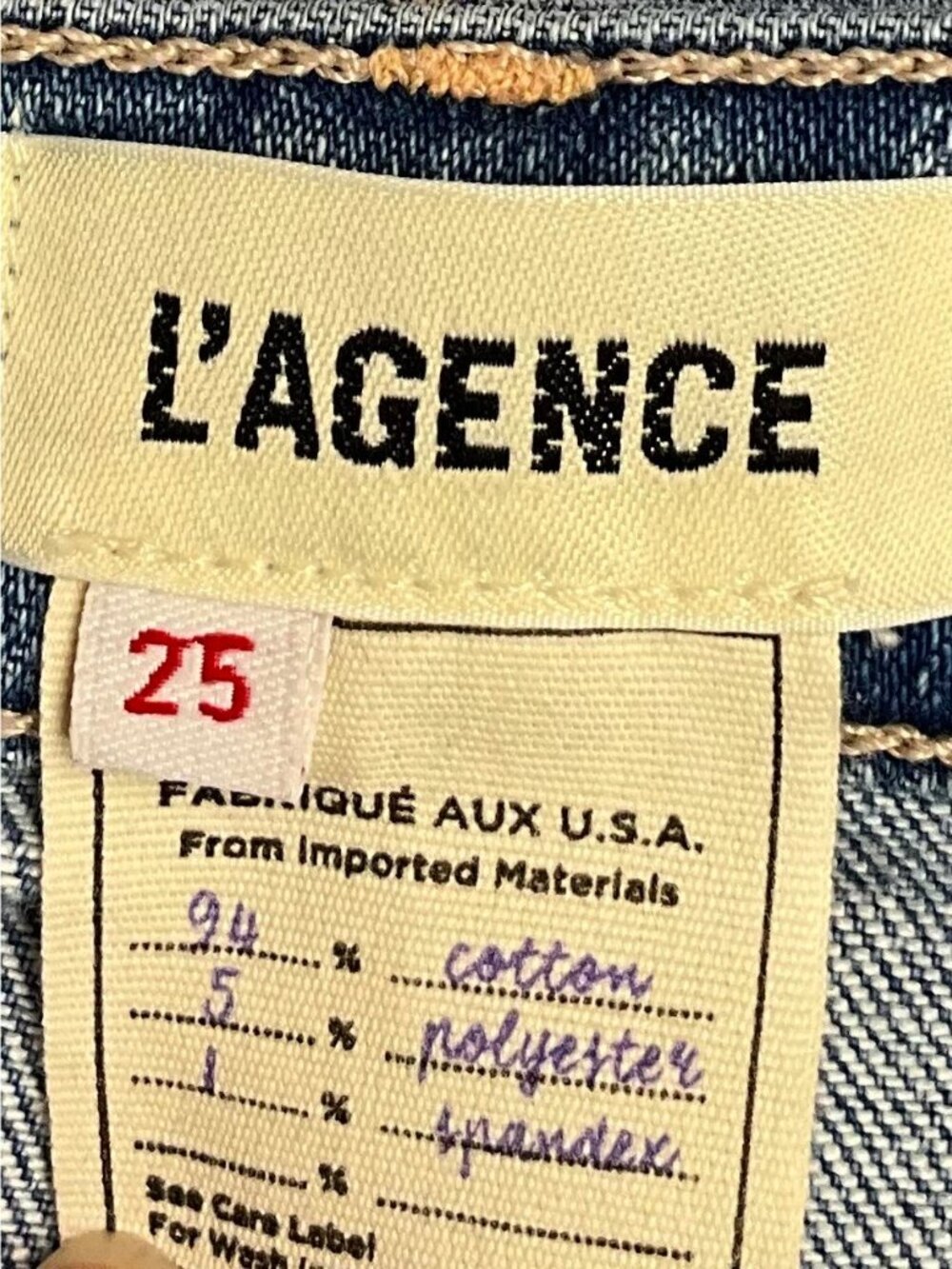 L'AGENCE Oriana High Rise Straight Leg Jean 25 Highland - Picture 5 of 15